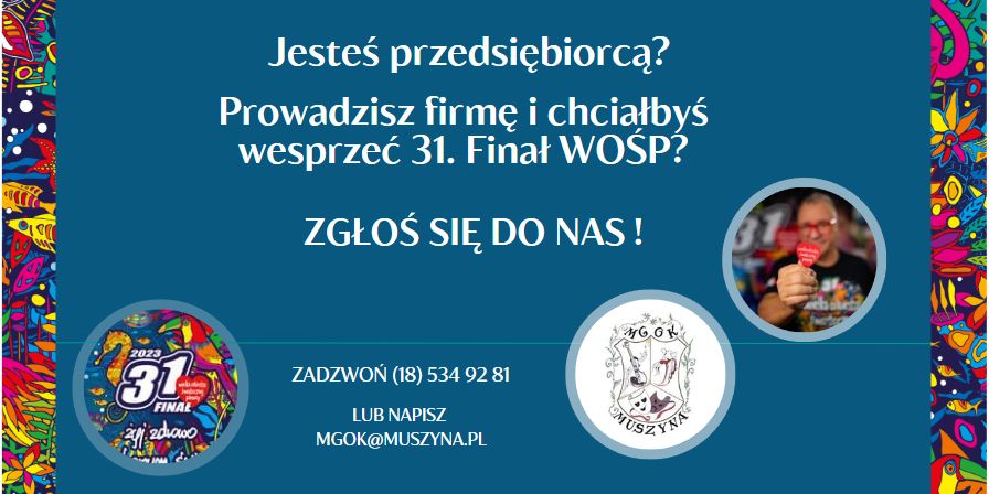 Jeżeli chcesz wesprzeć WOŚP! Nie zwlekaj! Zgłoś się do nas!