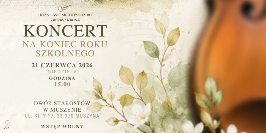 Koncert skrzypcowy na zakończenie roku szkolnego