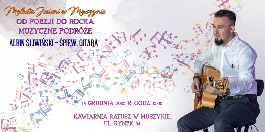 Albin Śliwiński w Kawiarni Ratusz w Muszynie